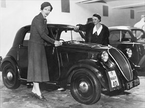1937 Fiat 500 R.A.C. Rally Joan Richmond and Mrs Gordon Simpson. Creator: Unknown.