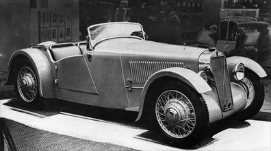 1935 Georges Irat at a motorshow. Creator: Unknown.