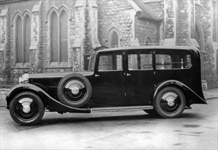 1936 Daimler 25hp Straight Eight hearse by J.C. Clark. Creator: Unknown.