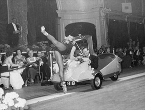 1956 Messerschmitt KR175 during concours d'elegance event. Creator: Unknown.