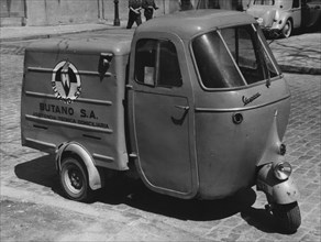 1962 Vespacar 3 wheel van. Creator: Unknown.