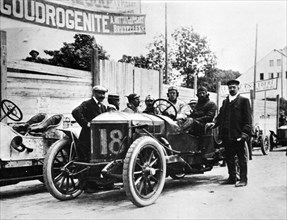 Minerva, Lord Brabazon during 1907 Circuit des Ardennes. Creator: Unknown.