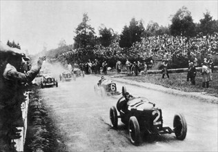 Ascari in Alfa Romeo P2, 1925 Belgian Grand Prix. Creator: Unknown.