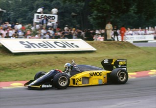 Minardi M85B, Alessandro Nannini, 1986 British Grand Prix, Brands Hatch. Creator: Unknown.