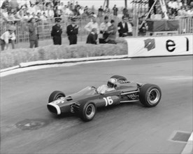 McLaren BRM, Bruce McLaren 1967 Monaco Grand Prix. Creator: Unknown.