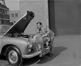 1955 Daimler Conquest Roadster by Hooper used in Norman Wisdom film "Up in the World". Creator: Unknown.
