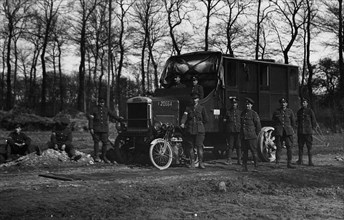 Leyland military truck during World War 1. Creator: Unknown.