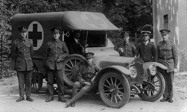 Rover 12 hp ambulance, World War 1. Creator: Unknown.