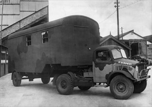 Bedford OXC Radio vehicle, World War 2. Creator: Unknown.