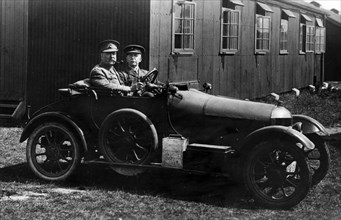 1914 Alldays cyclecar Staff car during first World War. Creator: Unknown.