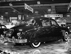 Jaguar 2.4 litre at Motor Show 1955. Creator: Unknown.