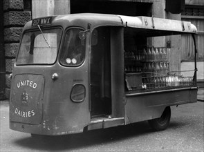 1962 Wales & Edwards electric milk float. Creator: Unknown.