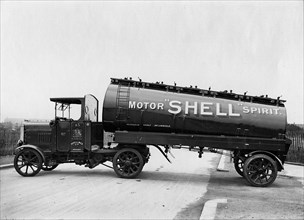 1926 Scammell petrol tanker for Shell. Creator: Unknown.