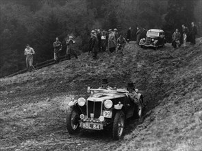 1938 MG TA Midget, Langley on a trial. Creator: Unknown.