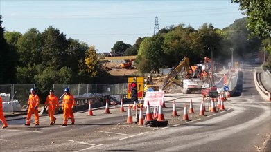 Bridge Demolition over M27 Motorway at Rownhams 2018. Creator: Unknown.