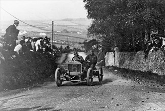 1908 Isle of Man Tourist Trophy. Hillman Coatalen, Louis Coatalen. Creator: Unknown.