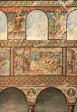 Mural paintings in the Church of St. George, Oberzell, Reichenau, Germany, (1928). Creator: Unknown.