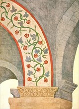 Decoration in St John the Baptist church, Grandson, Vaud, Switzerland, (1928).  Creator: Unknown.