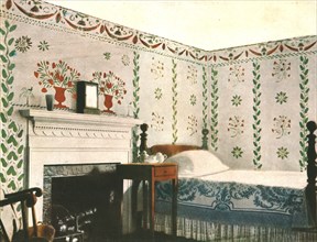Mural painting in a room in Bois House, Riverton, Connecticut, USA, (1928). Creator: Unknown.