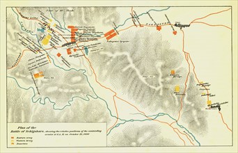 Plan of the Battle of Sekigahara, October 21st 1600', 1903. Creator: Unknown.