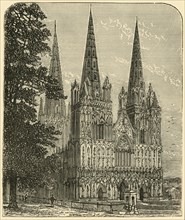 'Lichfield Cathedral - The West Front', 1898. Creator: Unknown.