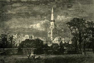'Chichester Cathedral, From The South', 1898. Creator: Unknown.