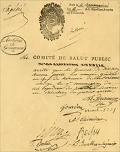 Decree of the Committee of Public Health, 26 October 1795, (1921).  Creator: Unknown.