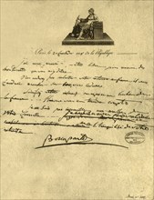 Letter from First Consul Napoleon Bonaparte to the Count of Provence, 6 September 1800, (1921). Creator: Napoleon Bonaparte I.
