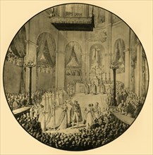 Baptism of Napoleon II, Notre Dame, Paris, 10 June 1811, (1921). Creator: Unknown.
