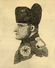 Caricature of Napoleon, c1814, (1921). Creator: Unknown.