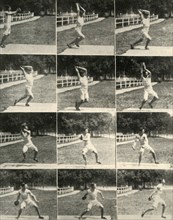 Throwing the discus without turning, 1908. Creator: Unknown.
