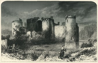 'Bodiam Castle, Sussex', c1870.