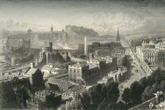 'Edinburgh from Calton Hill', c1870.