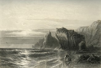 'Kynance Rocks, Cornwall', c1870.