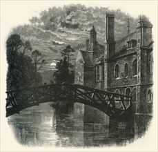 'Bridge at Queen's College', c1870.