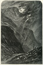 'Honister Crag and Pass', c1870.