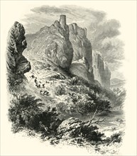 'Carreg Cennen Castle', c1870.