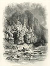 'In Shrinkle Bay, South Wales', c1870.