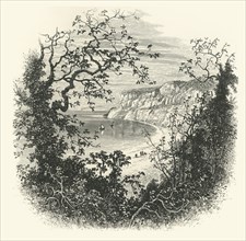 'View from the Entrance to Shanklin Chine', c1870.