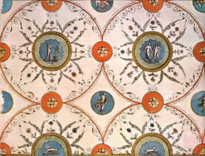 Design for a ceiling-painting, Italy, (1928).  Creator: Unknown.