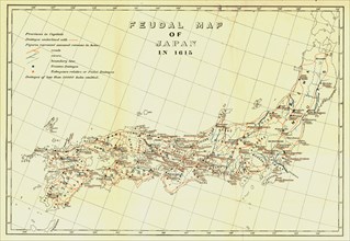 'Feudal Map of Japan in 1615', (1903). Creator: Unknown.