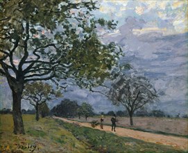 The Road from Versailles to Louveciennes, probably 1879. Creator: Alfred Sisley.