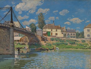 The Bridge at Villeneuve-la-Garenne, 1872. Creator: Alfred Sisley.