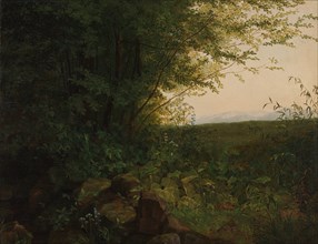 At the Edge of the Forest, ca. 1820. Creator: August Heinrich.
