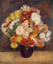 Bouquet of Chrysanthemums, 1881. Creator: Pierre-Auguste Renoir.