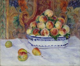 Still Life with Peaches, 1881. Creator: Pierre-Auguste Renoir.