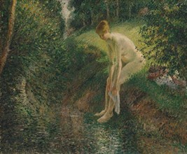 Bather in the Woods, 1895. Creator: Camille Pissarro.
