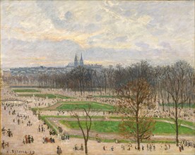 The Garden of the Tuileries on a Winter Afternoon, 1899. Creator: Camille Pissarro.