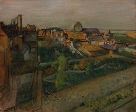 View of Saint-Valéry-sur-Somme, 1896-98. Creator: Edgar Degas.