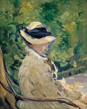 Madame Manet (Suzanne Leenhoff, 1830-1906) at Bellevue, 1880. Creator: Edouard Manet.